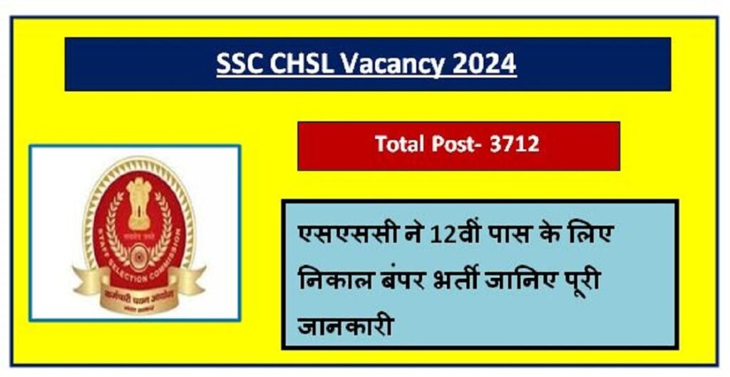 SSC CHSL Vacancy 2024